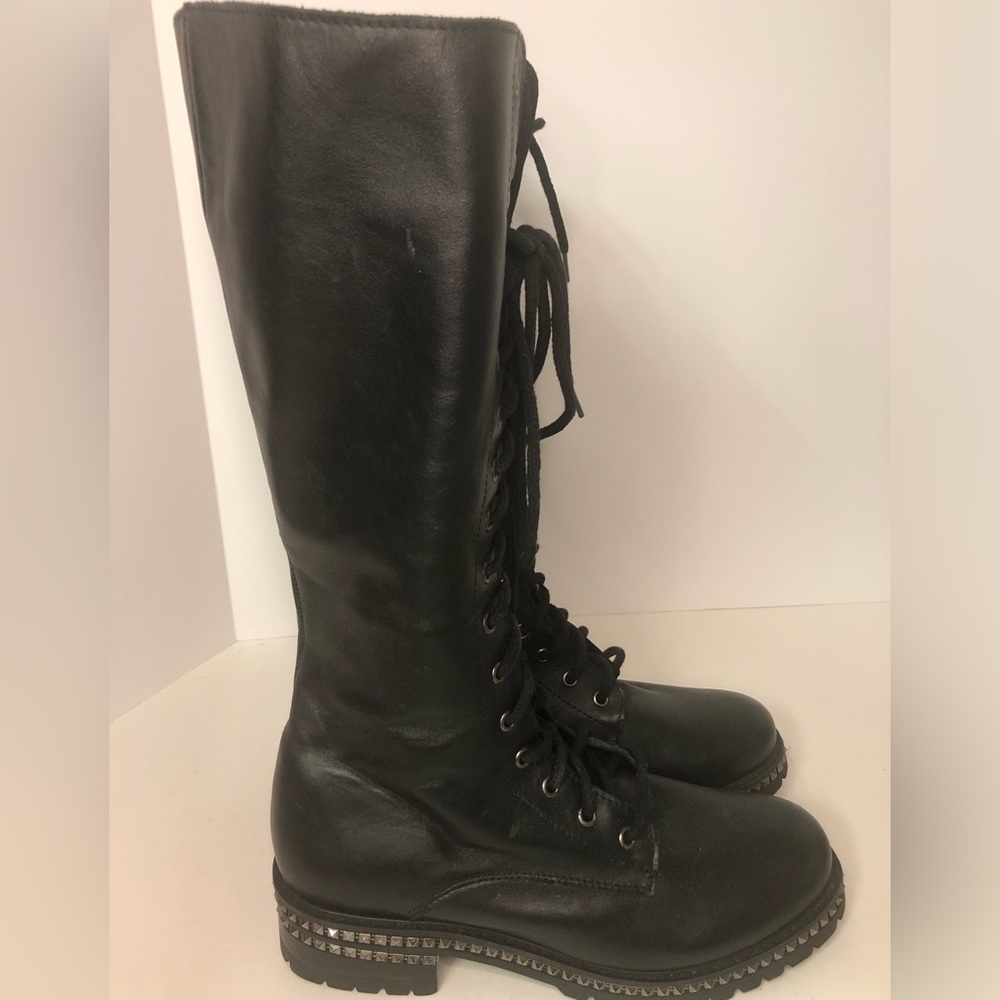 Steve Madden studded combat boots